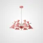 Люстра на штанге FRANKA D80 6 lamps Pink от ImperiumLoft