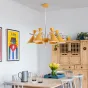 Люстра на штанге FRANKA D120 10 lamps Yellow от ImperiumLoft