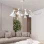 Люстра на штанге FRANKA D120 10 lamps White от ImperiumLoft