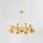 Люстра на штанге FRANKA D100 8 lamps Yellow от ImperiumLoft
