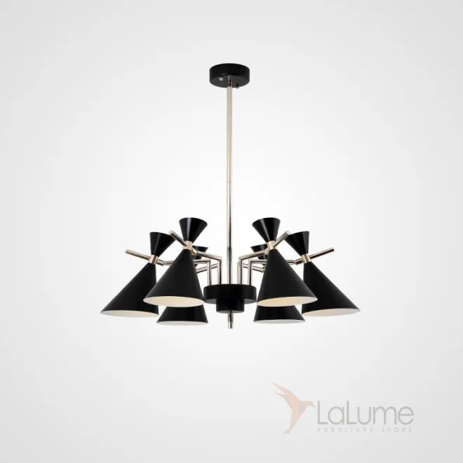 Люстра на штанге FRANKA D80 6 lamps Black от ImperiumLoft