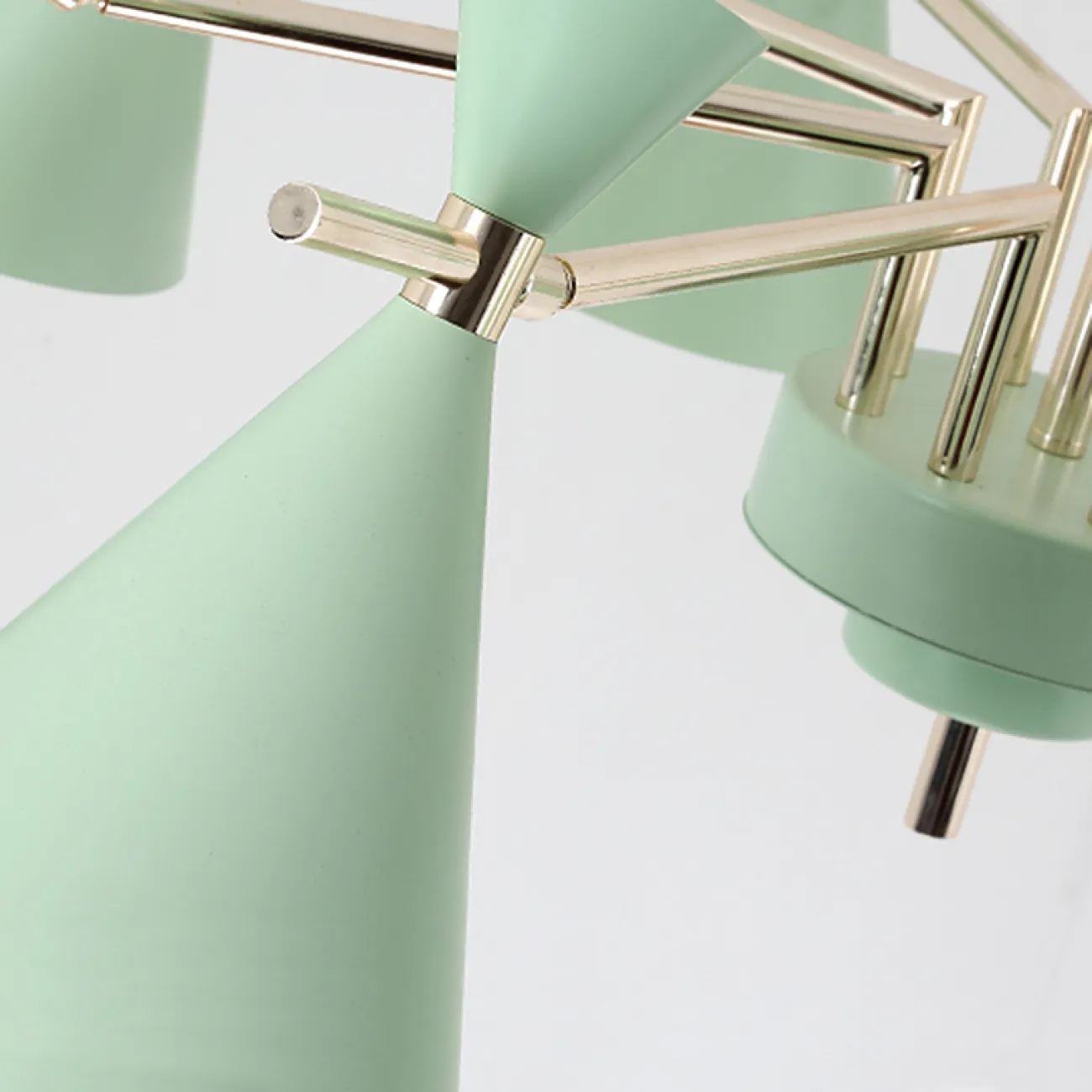 Люстра на штанге FRANKA D120 10 lamps White от ImperiumLoft