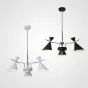 Люстра на штанге FRANKA D80 3 lamps Black от ImperiumLoft