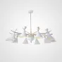Люстра на штанге FRANKA D120 10 lamps White от ImperiumLoft