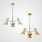 Люстра на штанге FRANKA D80 3 lamps Green от ImperiumLoft