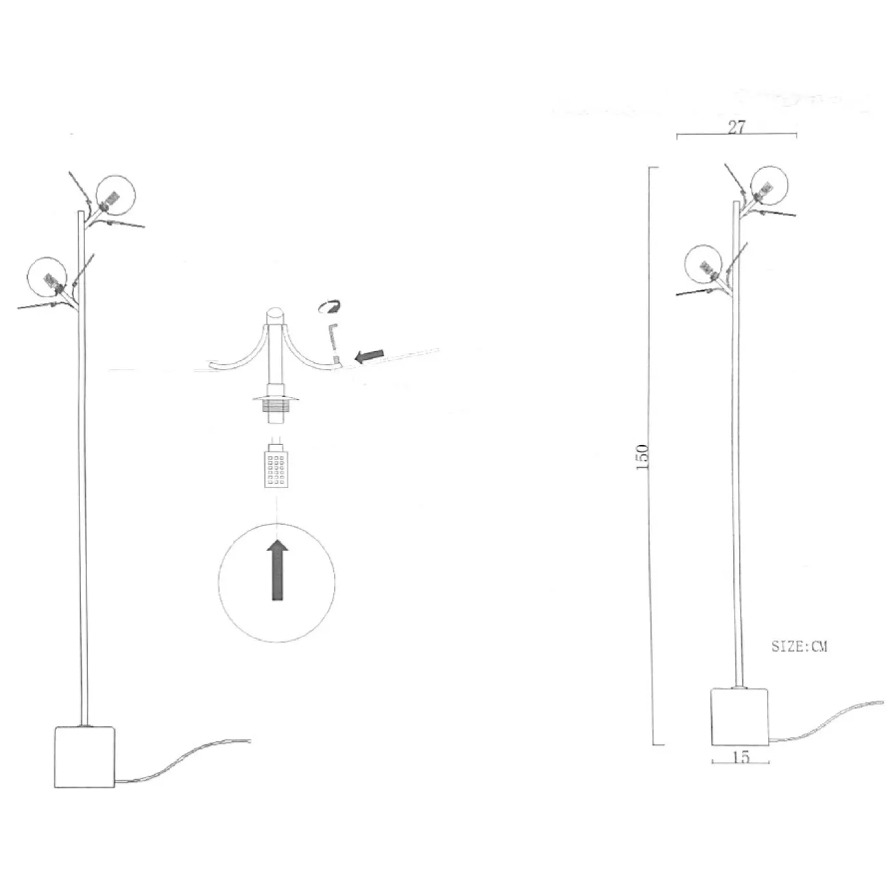 Торшер MATISSE FL 3 Multicolored от ImperiumLoft Торшер MATISSE FL 3 Multicolored от ImperiumLoft