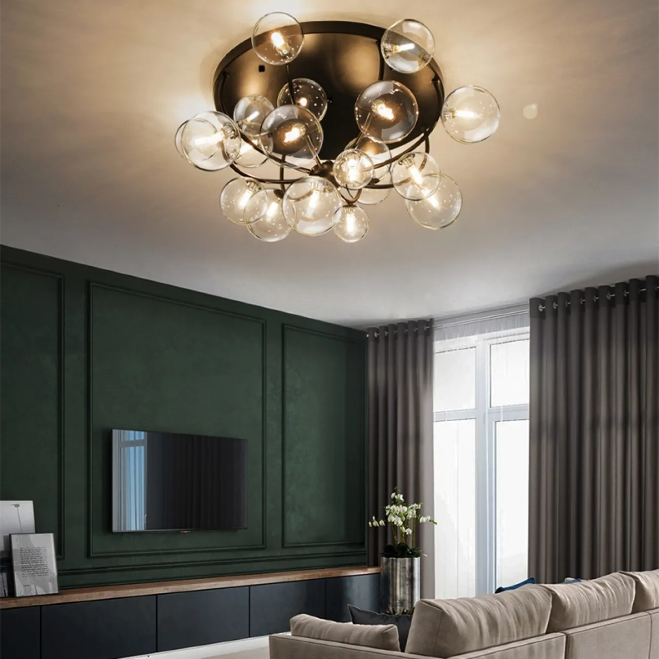 Потолочная люстра IONA OCTO от ImperiumLoft