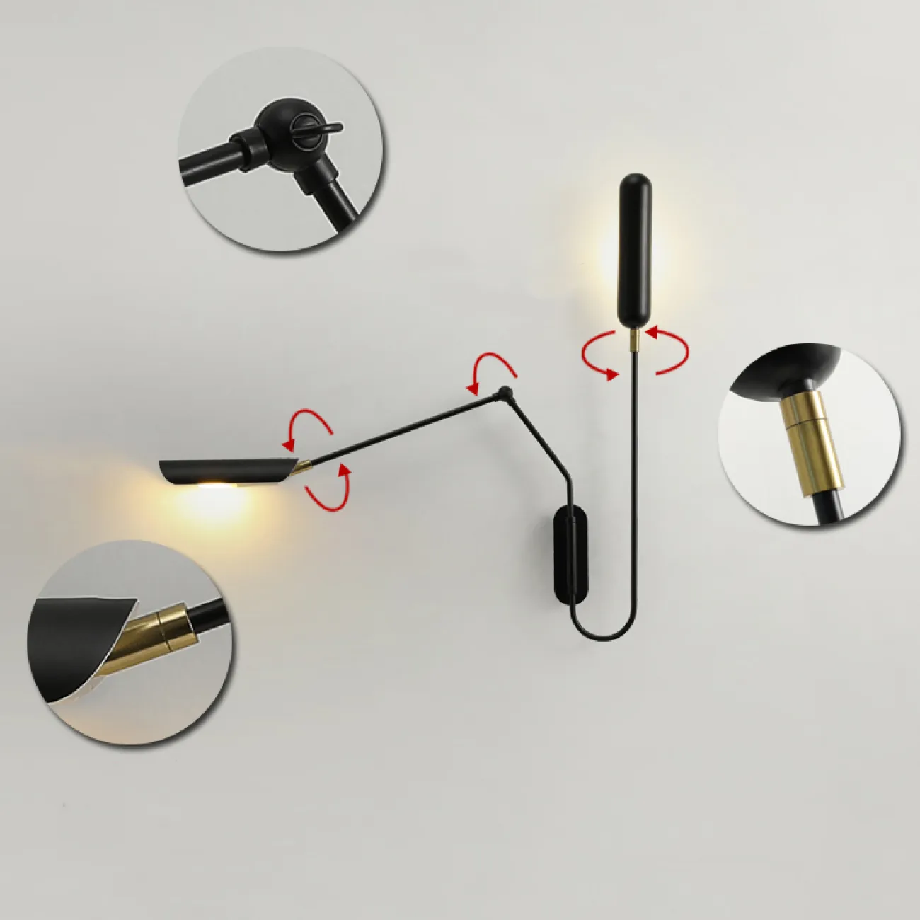 Настенный светильник ELVIS от ImperiumLoft