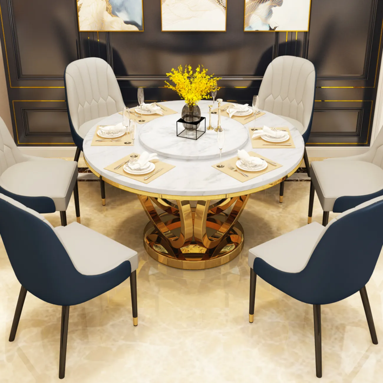 Дизайнерский обеденный стол LaLume-AZ00322 Дизайнерский обеденный стол LaLume-AZ00322