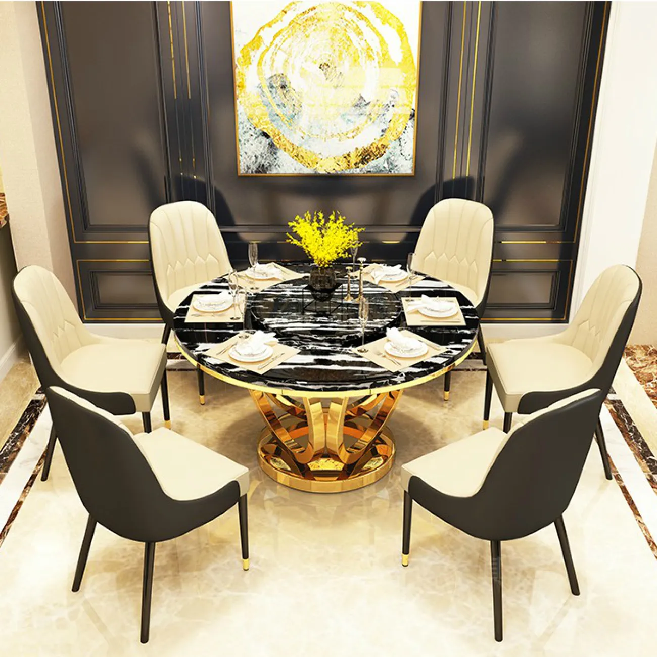 Дизайнерский обеденный стол LaLume-AZ00322 Дизайнерский обеденный стол LaLume-AZ00322