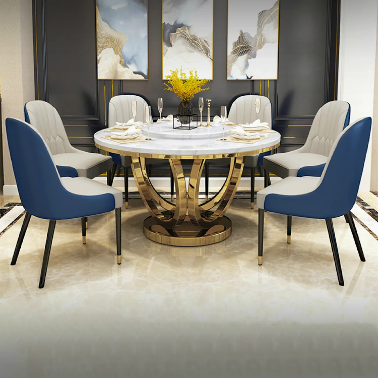 Дизайнерский обеденный стол LaLume-AZ00322 Дизайнерский обеденный стол LaLume-AZ00322