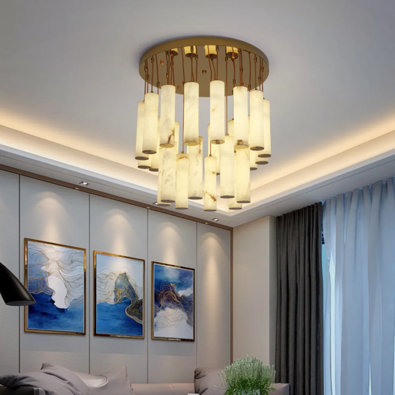 Потолочная люстра MARBLE GOLD от ImperiumLoft Потолочная люстра MARBLE GOLD от ImperiumLoft