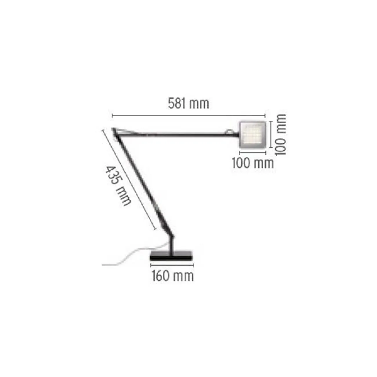 Настольная лампа Kelvin LED Base Shiny black F3311030 от ImperiumLoft