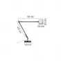 Настольная лампа Kelvin LED Base Shiny black F3311030 от ImperiumLoft