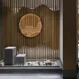 Серия настенных светодиодных светильников с деревянным декором на кольцевом корпусе ARNAR D61,5 Sand