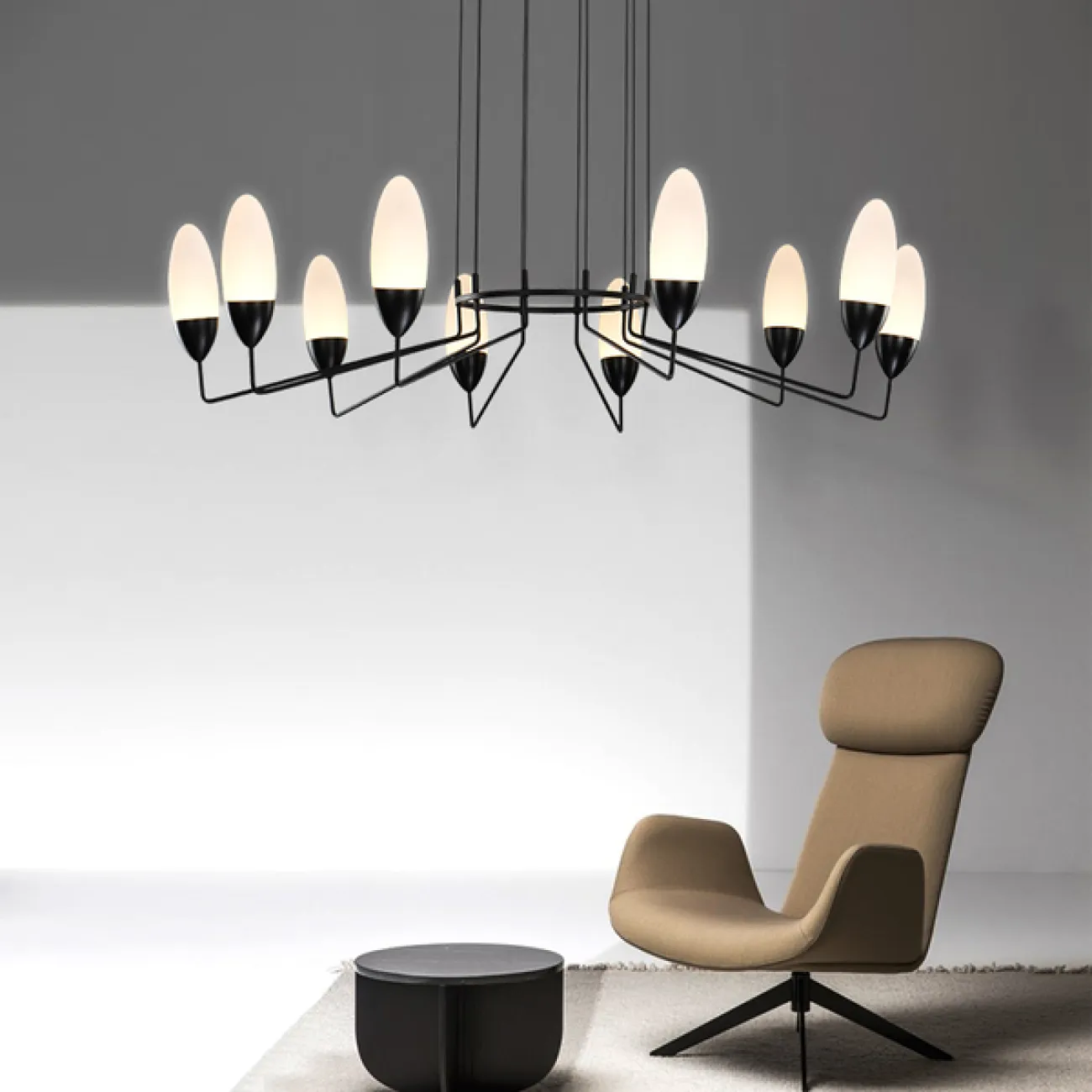 Подвесная люстра TACT 8+4 от ImperiumLoft