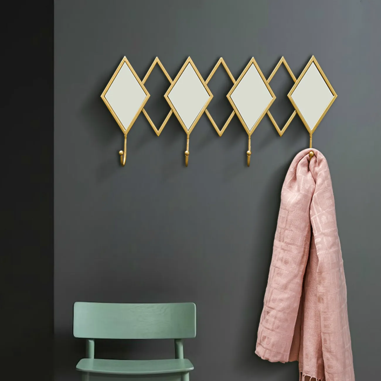 Вешалка зеркало в прихожую LaLume-KKK00109 Вешалка зеркало в прихожую LaLume-KKK00109