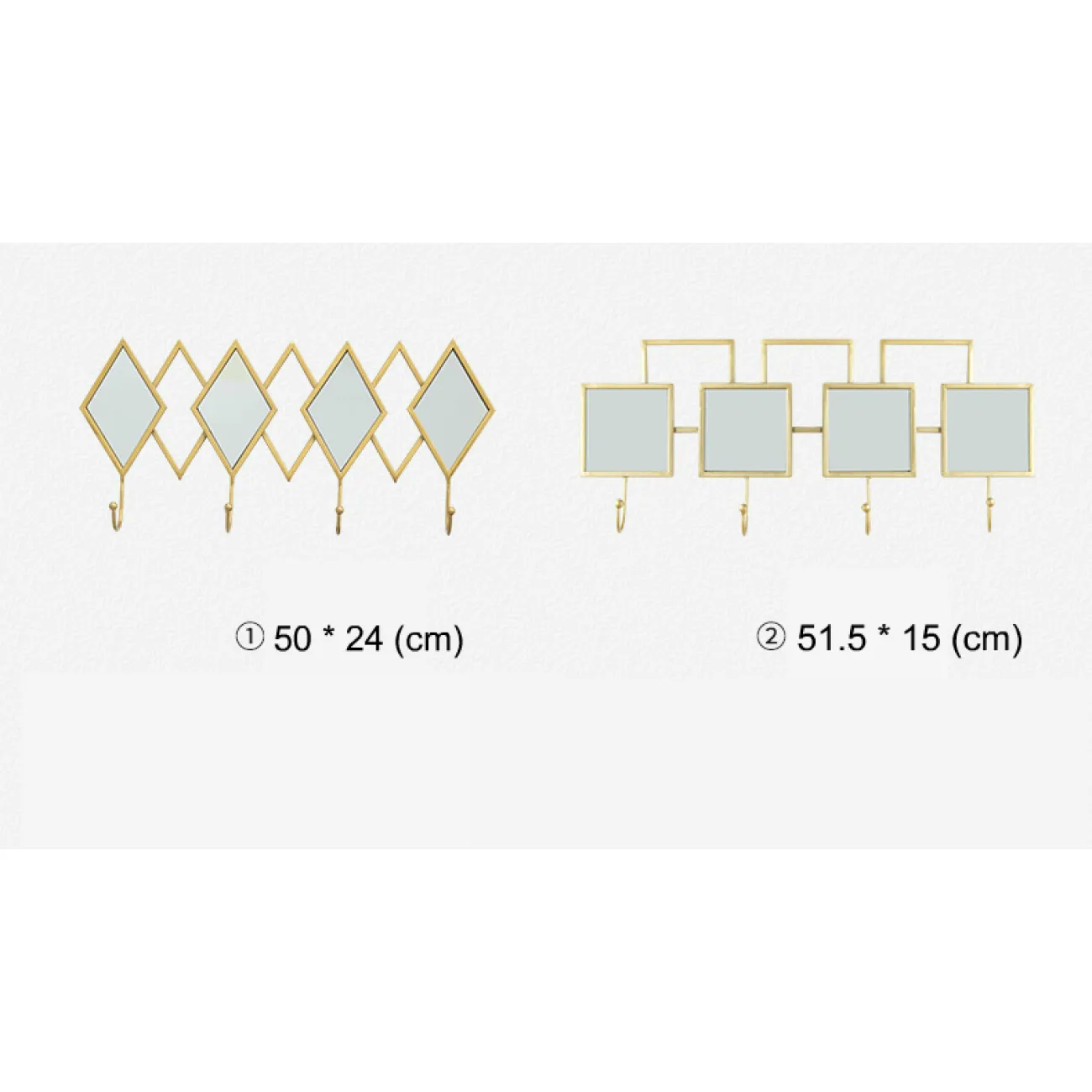 Вешалка зеркало в прихожую LaLume-KKK00109 Вешалка зеркало в прихожую LaLume-KKK00109