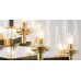 Люстра LIAISON ONE-TIER black and brass Chandelier 12