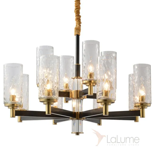 Люстра LIAISON ONE-TIER black and brass Chandelier 12 Люстра LIAISON ONE-TIER black and brass Chandelier 12