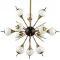 White Glass Globes Sputnik Chandelier		 in 70 от LaLume