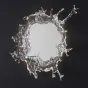 Настенный светильник-зеркало с LED-подсветкой по контуру корпуса с прозрачными рассеивателями, стилизованными под брызги воды ILLUSION D120
