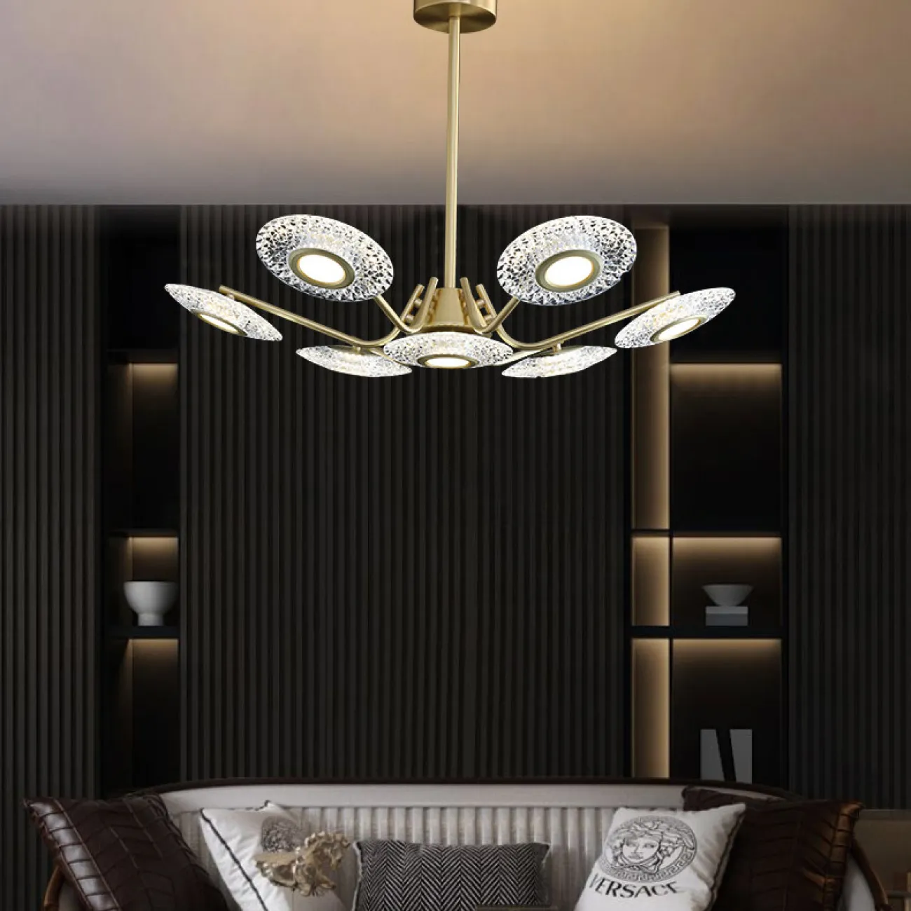 Потолочная люстра SEVALDA CH L9 от ImperiumLoft