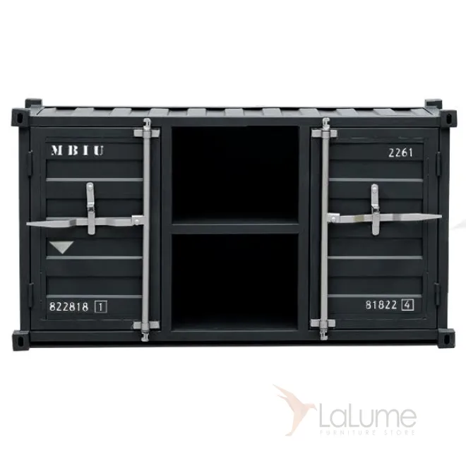 ТВ тумба Loft TV Sea container черный металл от LaLume