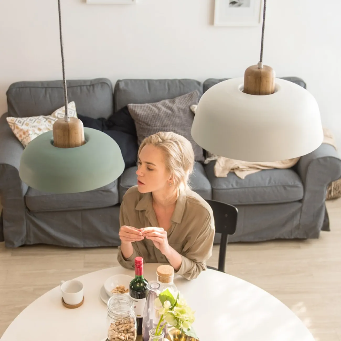 Подвесной светильник WILLES D26 White от ImperiumLoft