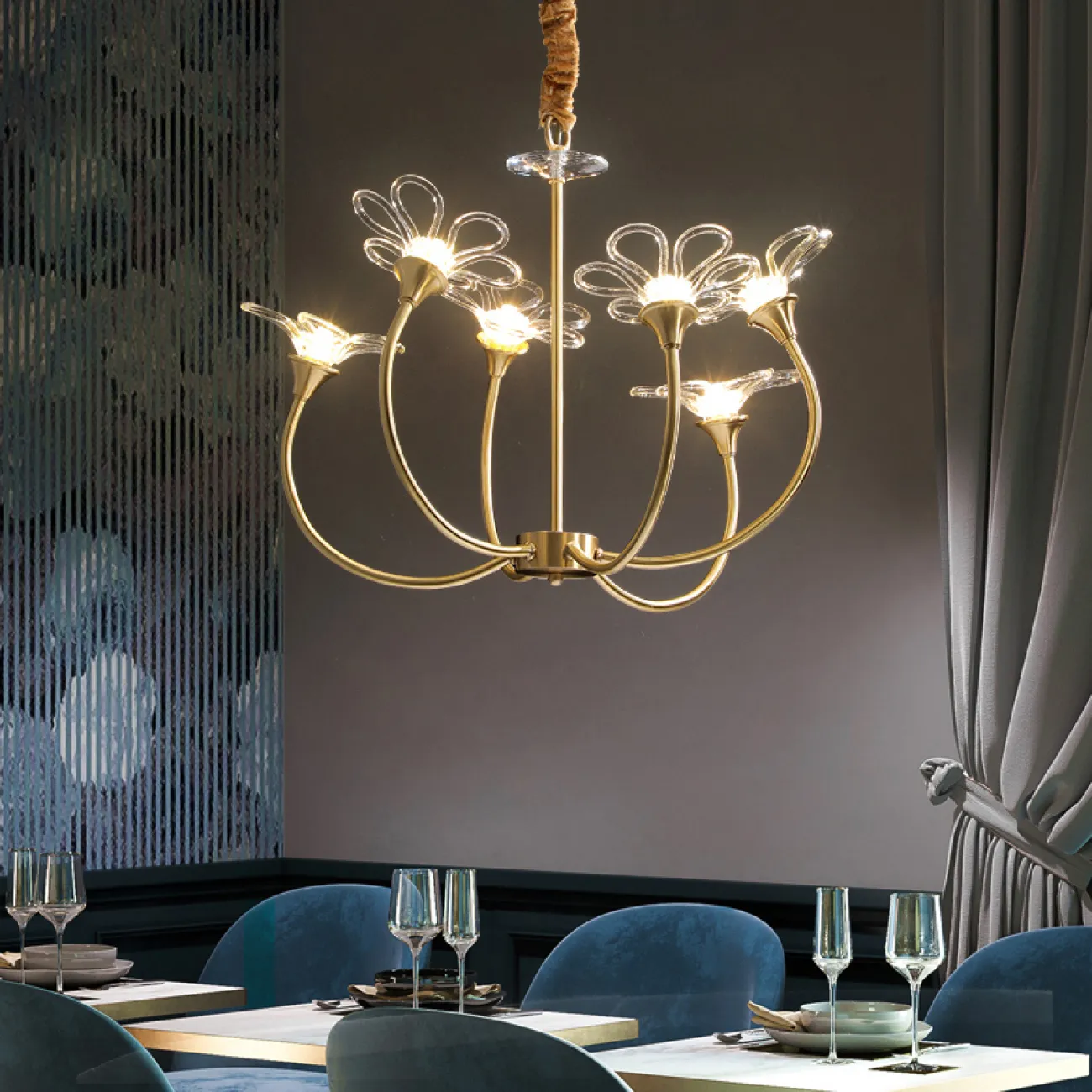 Подвесная люстра DOMINICA D54 от ImperiumLoft