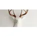 Голова оленя - Белая с бронзовыми рогами