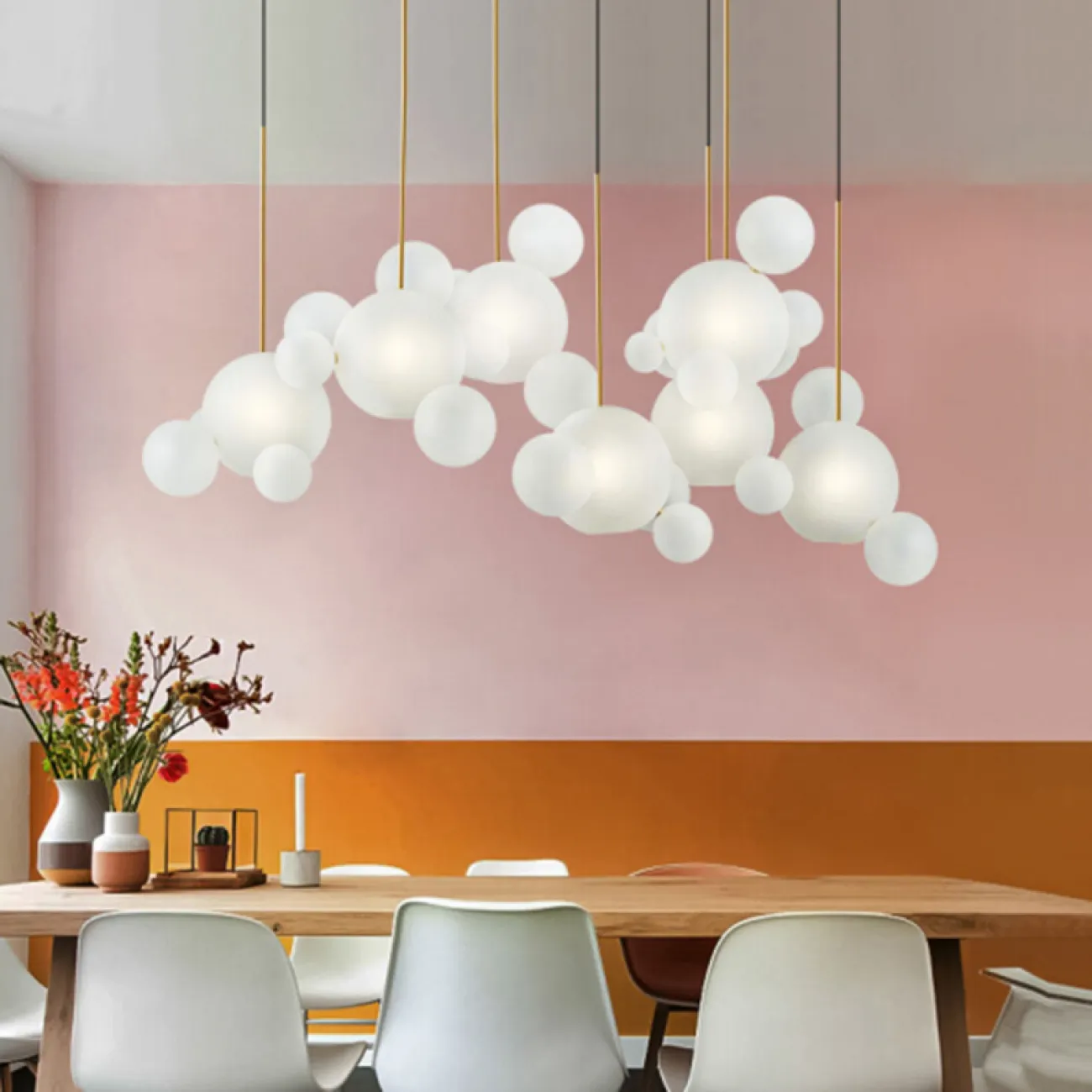 Подвесной светильник BUBBLE B MILK C от ImperiumLoft