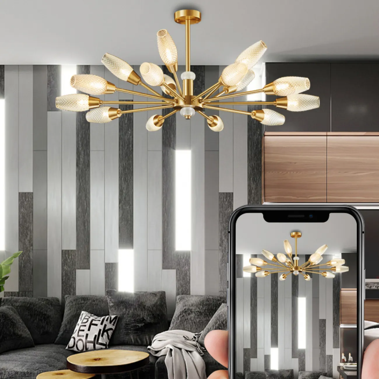 Потолочная люстра HENDRICA L70 от ImperiumLoft