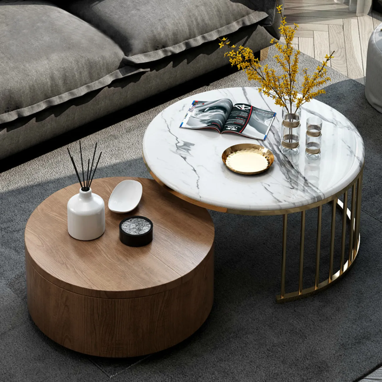 Дизайнерский журнальный столик LaLume-AP00215 Дизайнерский журнальный столик LaLume-AP00215