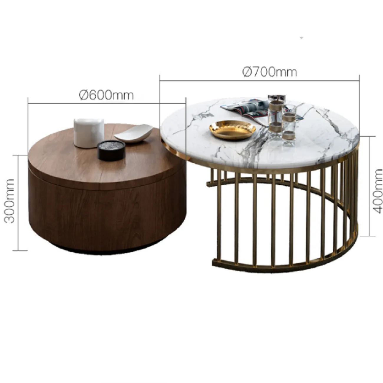 Дизайнерский журнальный столик LaLume-AP00215 Дизайнерский журнальный столик LaLume-AP00215