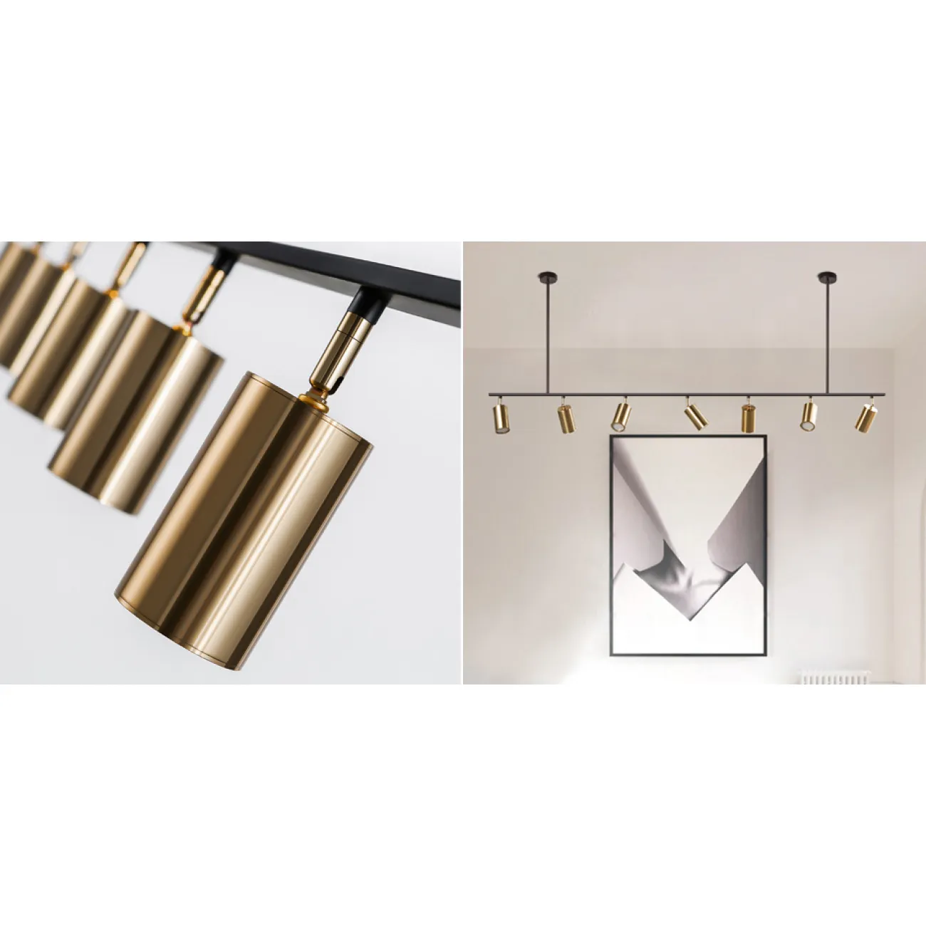 Реечный светильник с поворотными спотами LINO