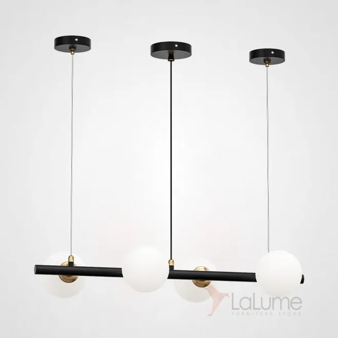 Подвесной реечный светильник HAKON L Черный от ImperiumLoft