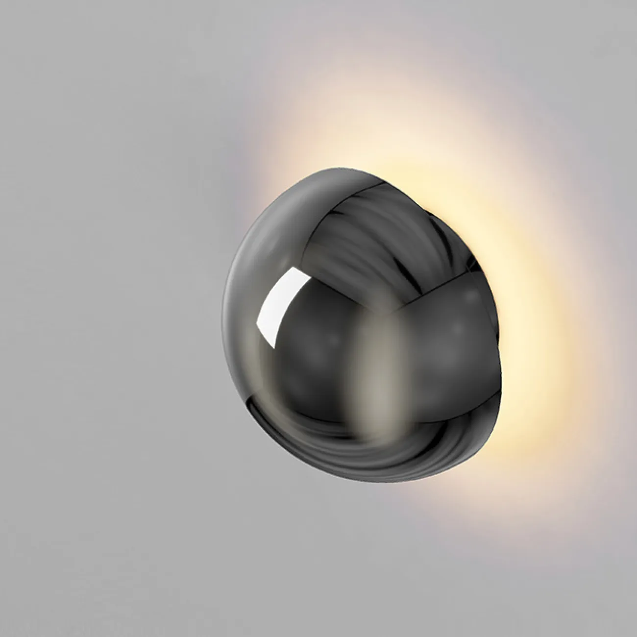 Серия настенных светодиодных светильников с шарообразными плафонами с гальваническим покрытием TOOL Pearl Black
