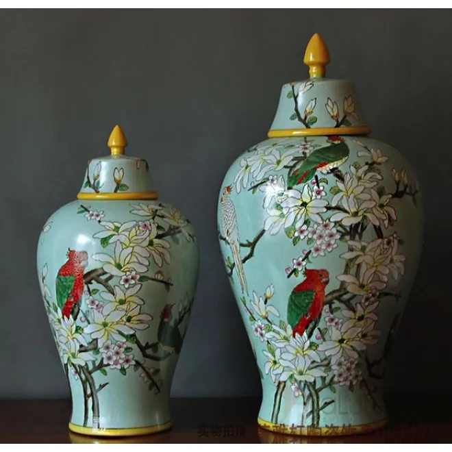 Китайская чайная ваза Parrots от LaLume