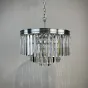 Люстра RH 1920S ODEON CLEAR GLASS FRINGE 3-TIER CHANDELIER chrome от ImperiumLoft