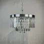 Люстра RH 1920S ODEON CLEAR GLASS FRINGE 3-TIER CHANDELIER chrome от ImperiumLoft