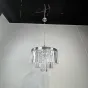 Люстра RH 1920S ODEON CLEAR GLASS FRINGE 3-TIER CHANDELIER chrome от ImperiumLoft