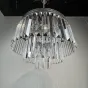 Люстра RH 1920S ODEON CLEAR GLASS FRINGE 3-TIER CHANDELIER chrome от ImperiumLoft