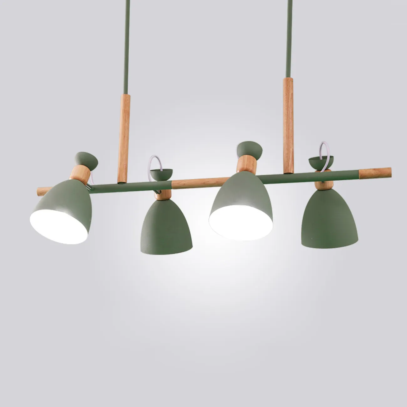 Подвесной реечный светильник TRIF WOOD LONG от ImperiumLoft