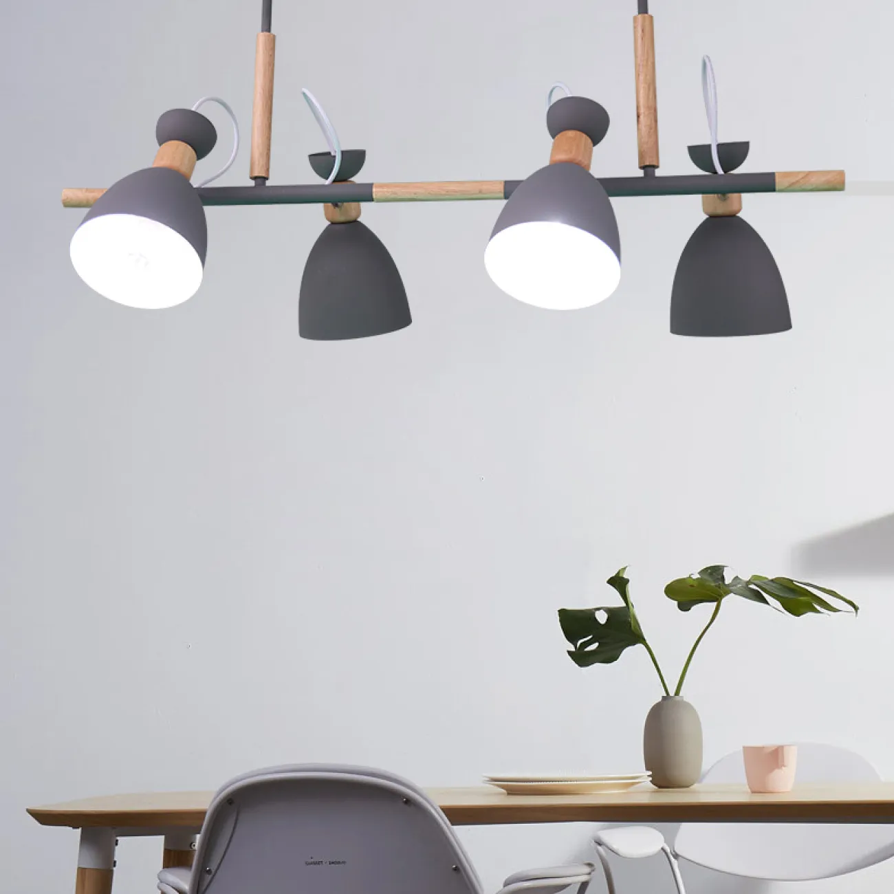 Подвесной реечный светильник TRIF WOOD LONG от ImperiumLoft