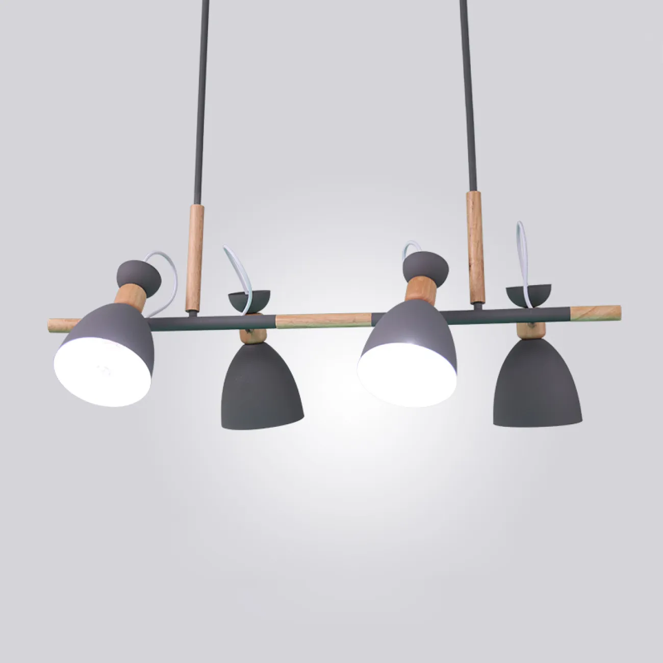 Подвесной реечный светильник TRIF WOOD LONG от ImperiumLoft