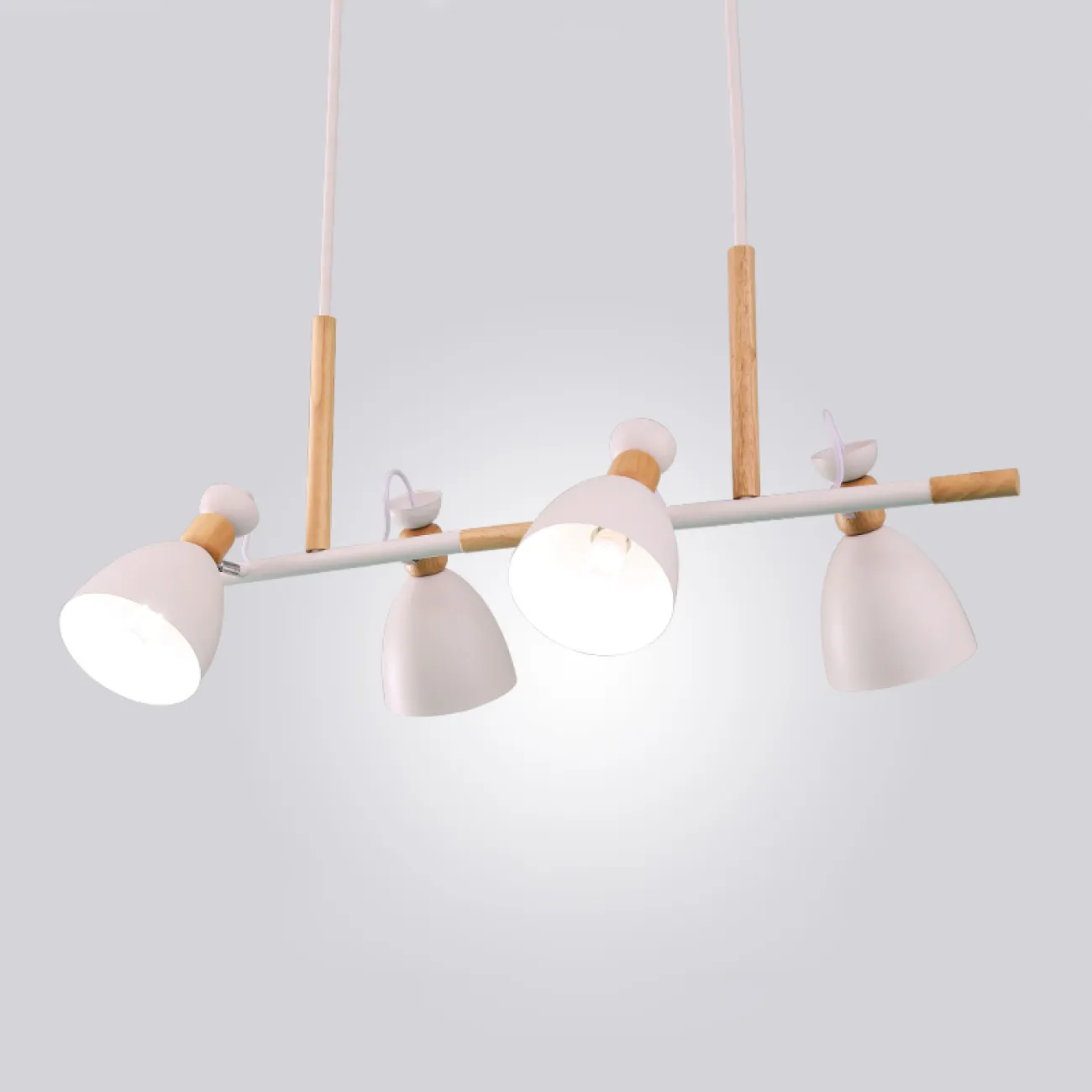 Подвесной реечный светильник TRIF WOOD LONG от ImperiumLoft