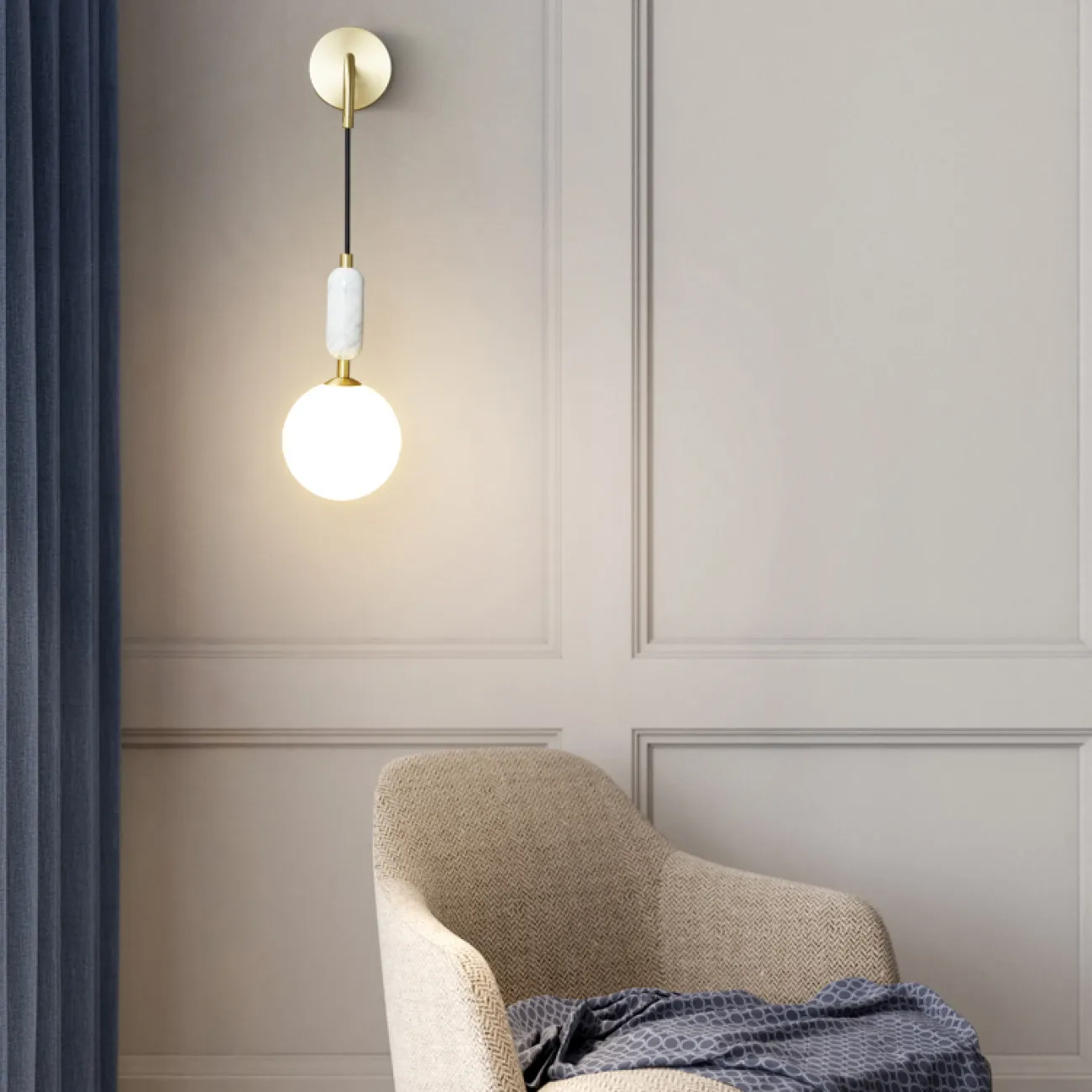 Настенный светильник PETIT C WALL Green от ImperiumLoft