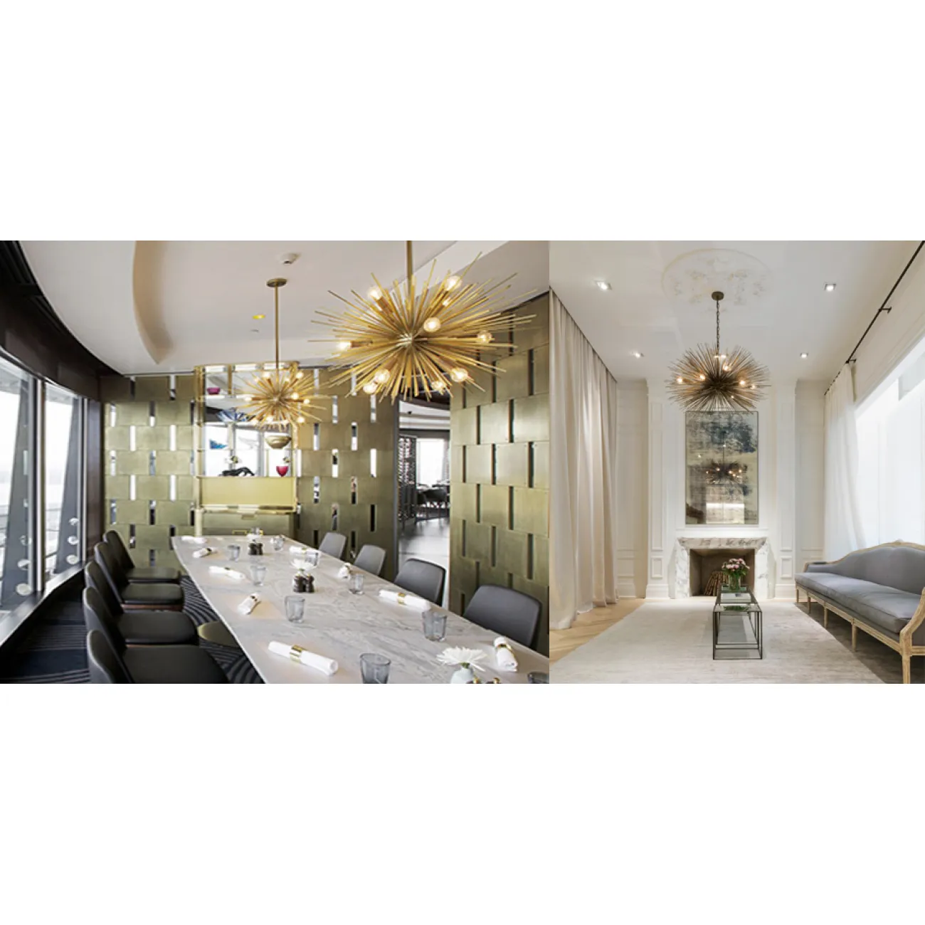 Люстра ASTRA Chandelier Sputnik Brass от LaLume