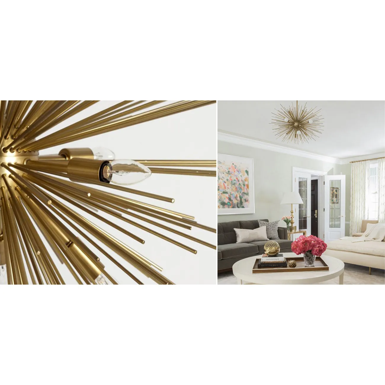 Люстра ASTRA Chandelier Sputnik Brass от LaLume